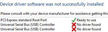 Device Driver Software Was Not Successfully Installed