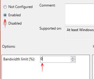  Disable Bandwidth Limit Windows 7