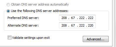 Disable Google Dns Or Open Dns