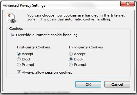 Disable or Enable Cookies in Internet Explorer 9