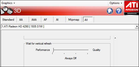 Disable Vsync ATI