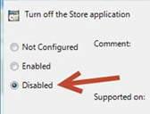 Disable Windows 8 Store