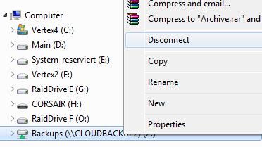 Disconnect Mapped Network Drive