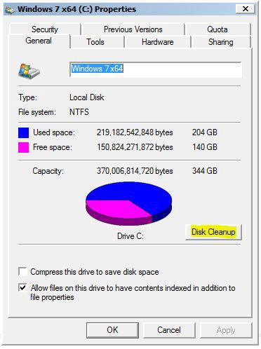 Disk Cleanup: Delete Windows.old folder