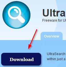 Download UltraSearch from the official website