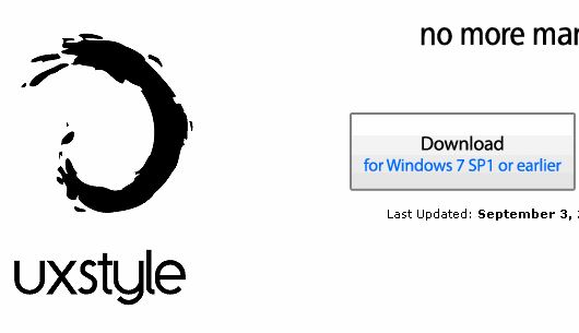 Download UXStyle for Windows 7