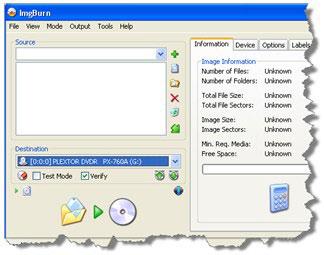 DVD Burning Software for Windows 7: ImgBurn