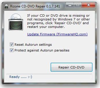 DVD drive not recognized: Repair Tool