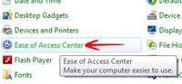 Ease of access center