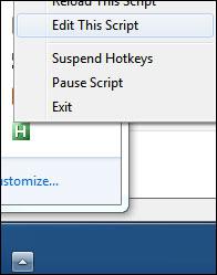 Edit autohotkey script ahk