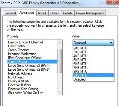Enable 9Kb Mtu Jumbo Frame