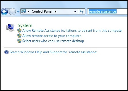 enable remote assistance