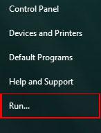 Enable Run Command Windows 7