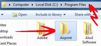 Create Airprint Folder