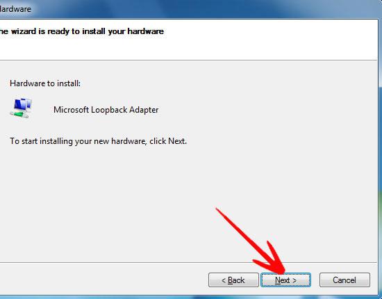 install microsoft loopback adapter