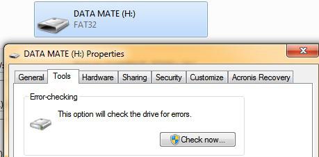 Error Checking Hard Drive 1