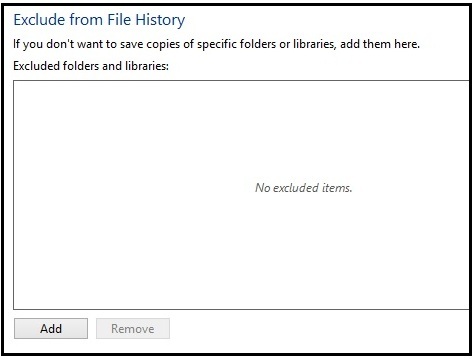 exclude from file history