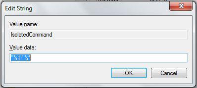 IsolatedCommand String Edit