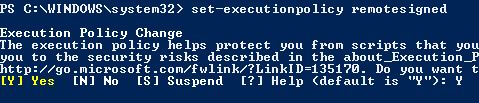 Execution Policy Change Yes