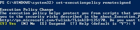 Execution Policy Change Yes