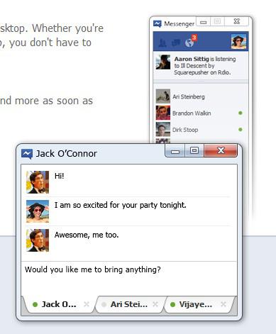 Facebook Messenger Windows