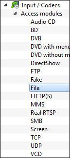 File caching VLC