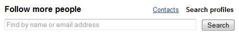 Find people on Google Buzz by name or e-Mail