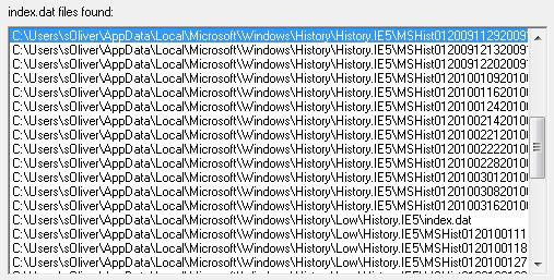 Find Index.Dat  Files Windows 7