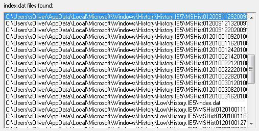 Find Index.Dat  Files Windows 7