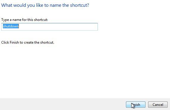 Finish Creating Shortcut 1