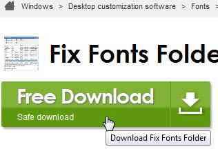Fix Fonts Folder issues