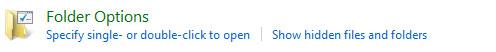 Folder Options Windows 8