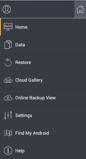 g cloud menu