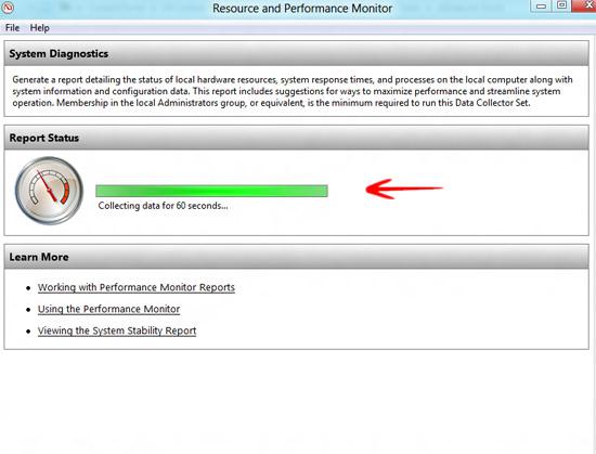 Generating system health report