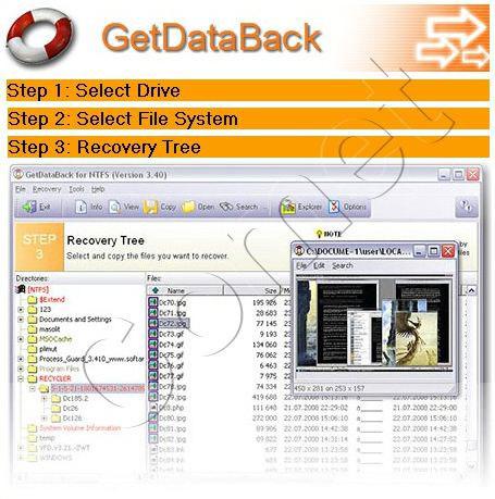 Get data back recovery software