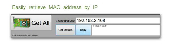 Get MAC address from IP