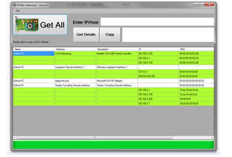 Get MAC Addresses on Network