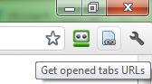 get opened tabs url