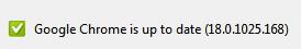 Google Chrome Is Up To Date