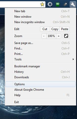 Google Chrome Options