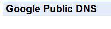Google Public DNS