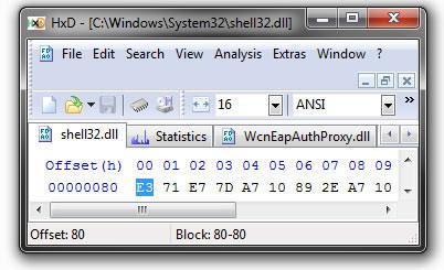 Hex Editor for Windows 7