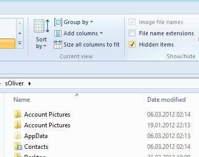 Hidden Folder Now Visible
