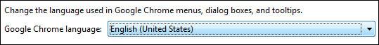 How to change language in Chrome
