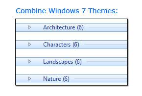 How to combine Windows 7 Themes