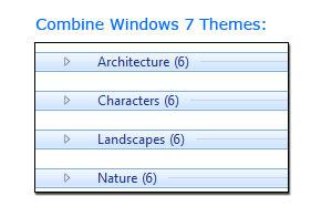 How to combine Windows 7 Themes
