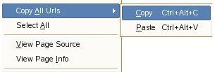 how to copy all urls