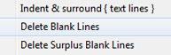 How to delete blank lines in notepad