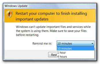 How to disable auto Restart after Windows Updates
