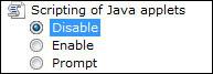 How to disable Java in IE9